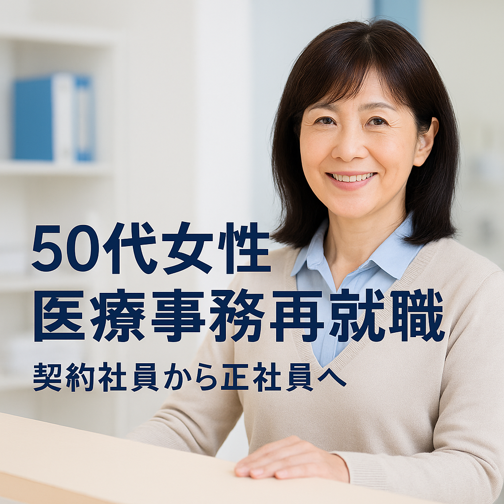 52歳専業主婦歴20年の女性が医療事務に正社員として再就職できた理由