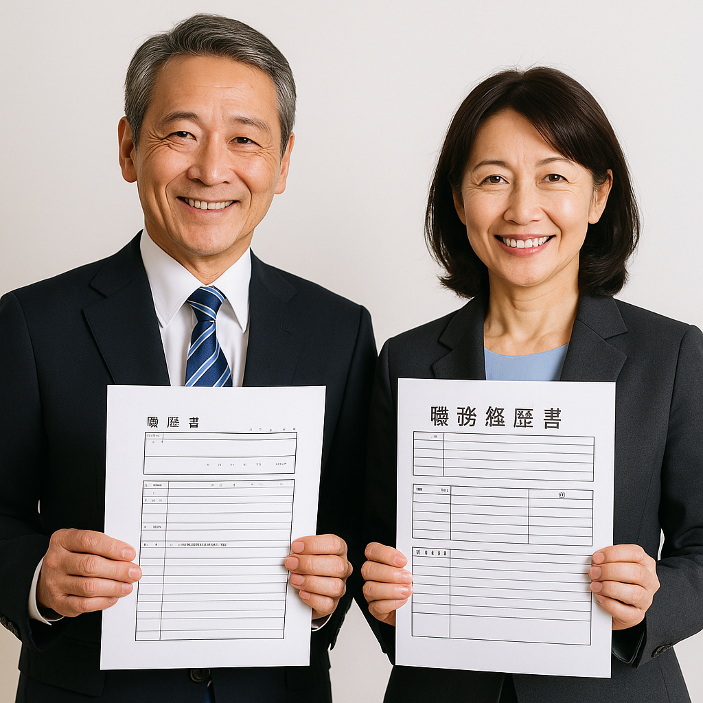 50代転職で成功する履歴書と職務経歴書の書き方のコツと絶対NG集